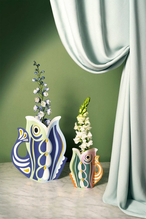Vase en papier poisson
