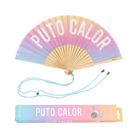 Abanico "Puto Calor” degradado - Fisura