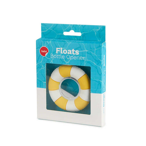 Abrebotellas Floats amarillo plástico/metal - Balvi