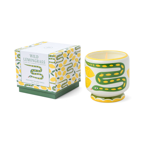 Vela cerámica “A Dopo Snake – Wild Lemongrass” – Paddywax