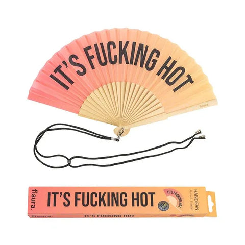 Abanico "its fucking hot" degradado sunset - Fisura