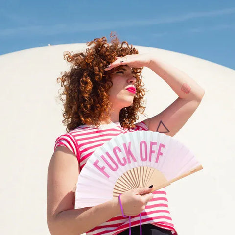 Abanico "Fuck off" degradado - Fisura