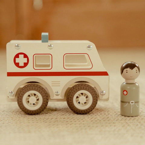Ambulancia de madera - Little Dutch