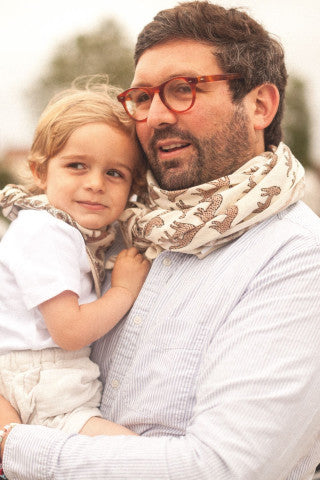 Bufanda Grande Latika Bengala - Latte