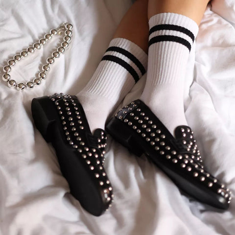 Calcetines deportivos Tenis |  Blanco y Negro - Klue