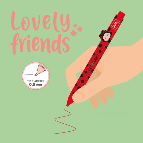Bolígrafo de Gel – Ladybug - Lovely Friends – Legami