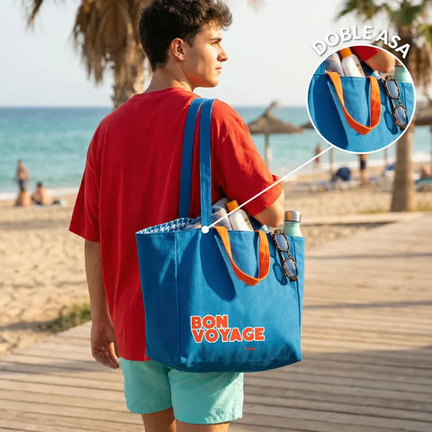 Bolsa de playa "Bon voyage" - Fisura