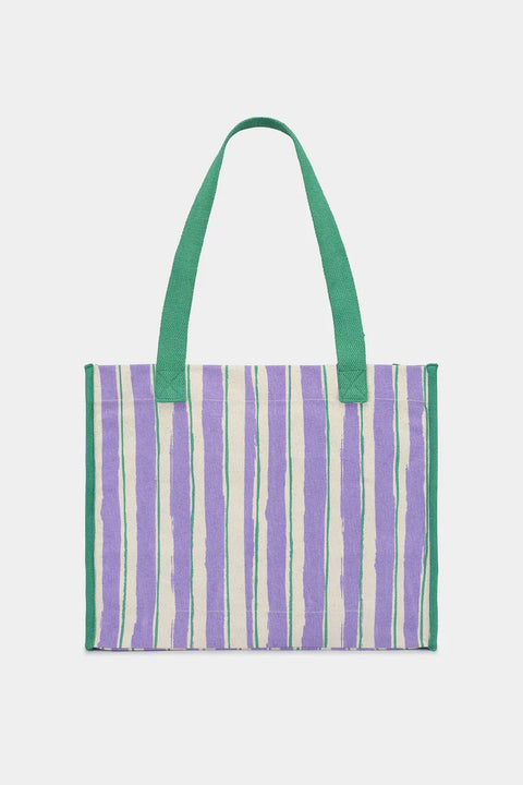 Bolso Claude con rayas Verde y Lila  - Hindbag