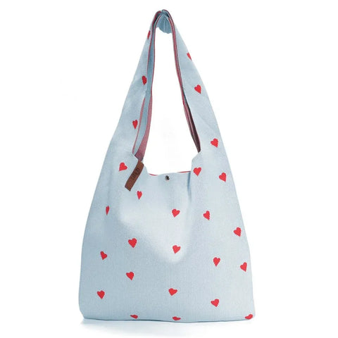 Bolso Shopper con Corazones Loïs 93 - Lot83