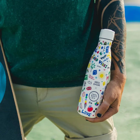 Botella térmica 500 ml Eddie Baehr - Good Vibes - Cool Bottles