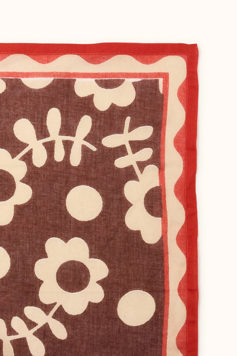 Bufanda Pequeña 50x50cm - Dupitta Paola Brown - Apaches