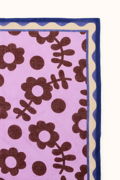 Bufanda Pequeña 50x50cm - Dupitta Paola Lila - Apaches