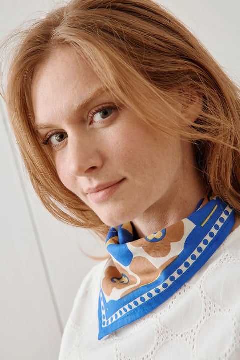 Bufanda Pequeña Manika - Caleido True Blue - Apaches Collections