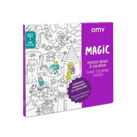 Poster XL “Magic” para colorear – OMY