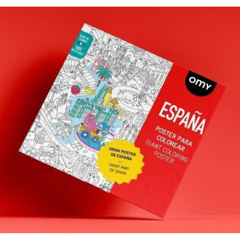 Poster XL “España” para colorear – OMY
