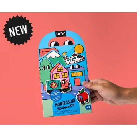 Montessori Vehicles VROOM – Pegatinas Reutilizable - Omy