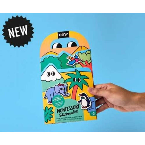 Montessori Animals – Pegatinas Reutilizables - Omy