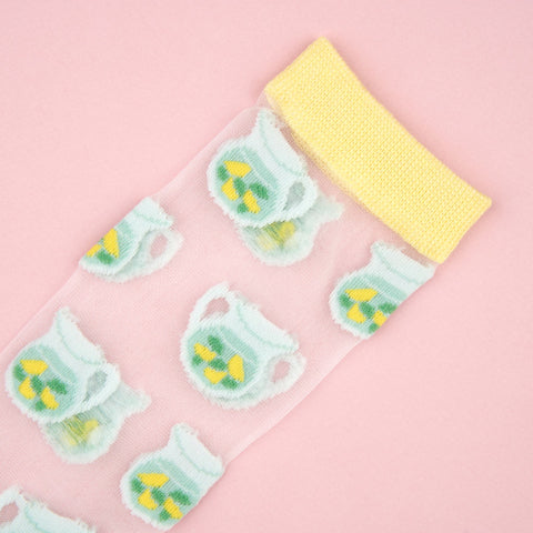 Calcetines transparentes "Limonada" - Coucou Suzette