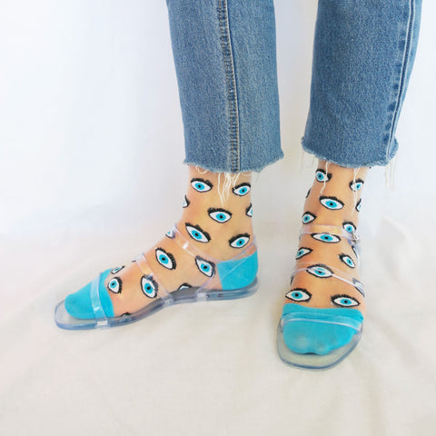 Calcetines transparentes "Ojo Azul" – Coucou Suzette