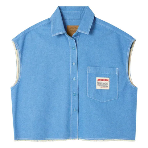 Camisa mujer sin mangas Pusway - Cascade - American Vintage