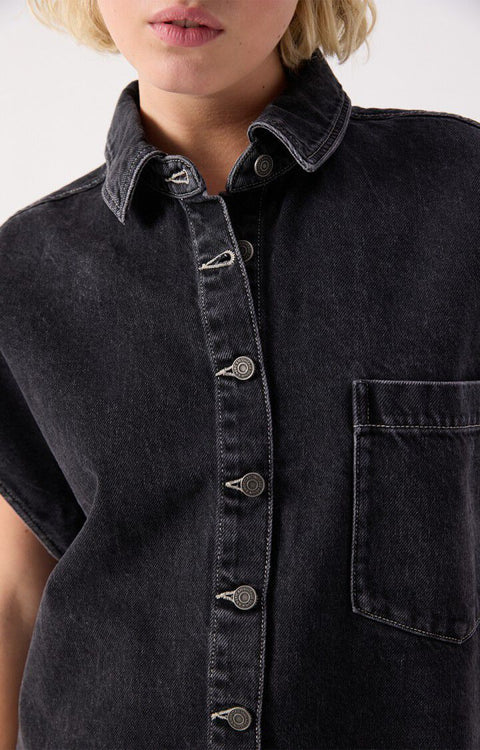 Camisa mujer sin mangas Yopday - Black Vintage - American Vintage