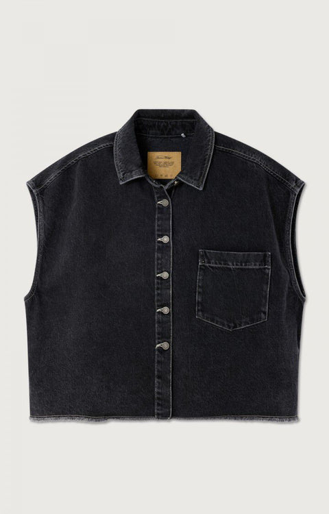 Camisa mujer sin mangas Yopday - Black Vintage - American Vintage