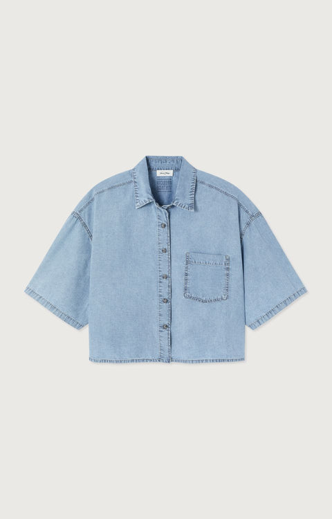 Camisa mujer Paybou - Blue Snow - American Vintage