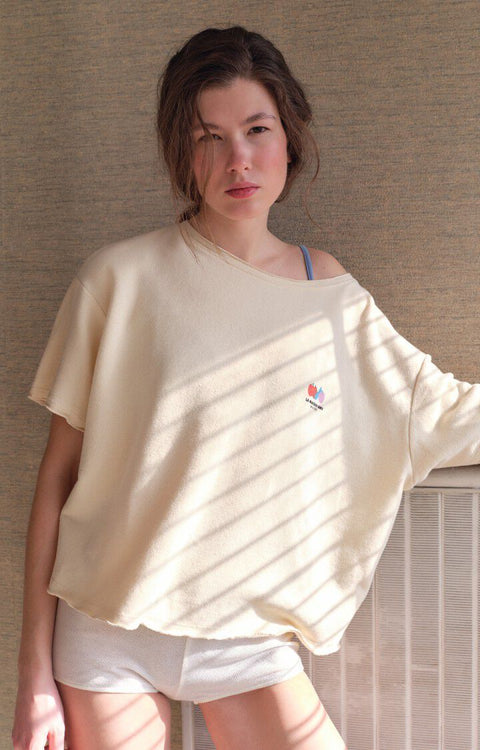 Camiseta mujer Atubay - Ecru  – American Vintage
