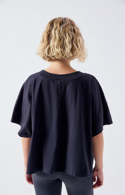 Camiseta mujer Gixy - Negro - American Vintage