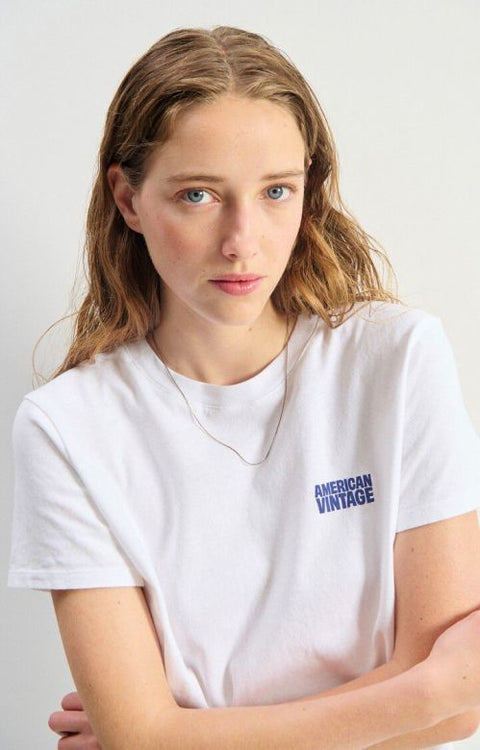 Camiseta mujer Ykobow - Blanco - American Vintage