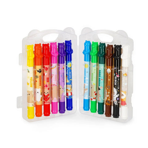 Set de 12 ceras giratorias - Teddy Friends - Legami