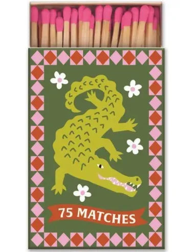 Cerillas en caja "A Dopo Crocodile – Pink” – DesignWork Inks