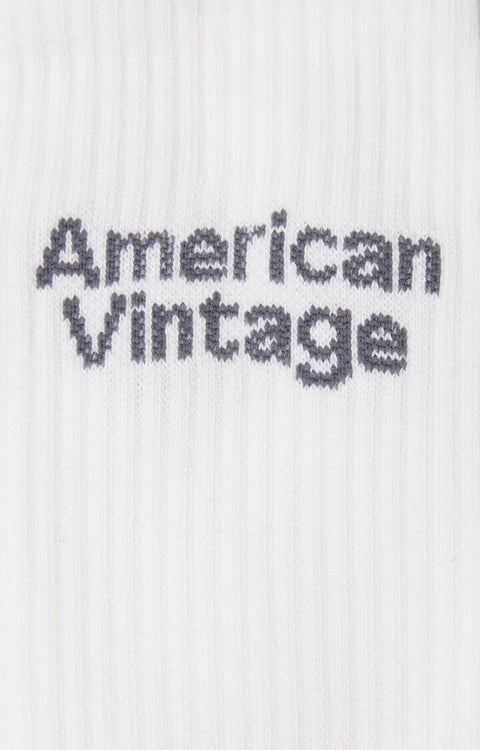 Calcetines mixto Clypsun American Viintage - Blanco