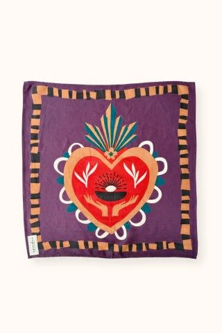 Bufanda Pequeña Manika Corazón - Corazón Malva