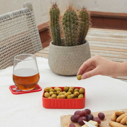 Cuenco aperitivo Conserverie Crevettes rojo - Balvi