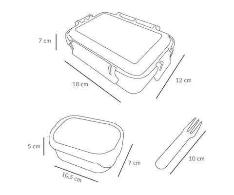 Caja Almuerzo Bento – Geometric Nature – Tutete