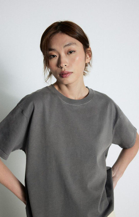 Camiseta mujer Fizvalley American Vintage - Acero Vintage