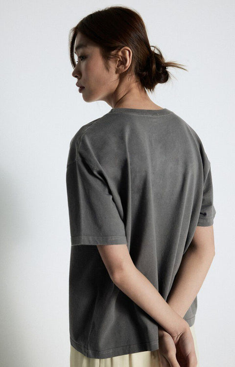 Camiseta mujer Fizvalley American Vintage - Acero Vintage