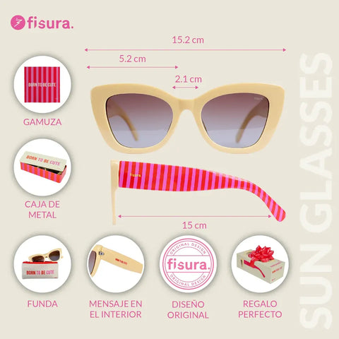 Gafas de sol "Born to be cute" - Fisura