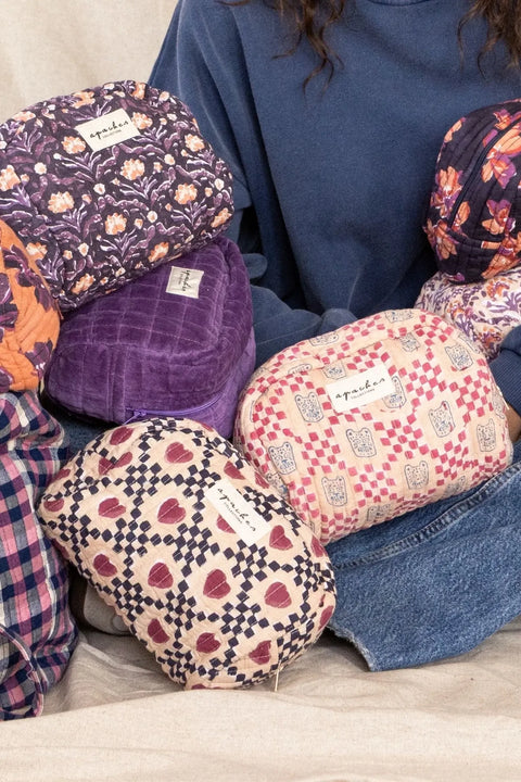 Bolsa pequeña Gaya - Terciopelo Morado suave