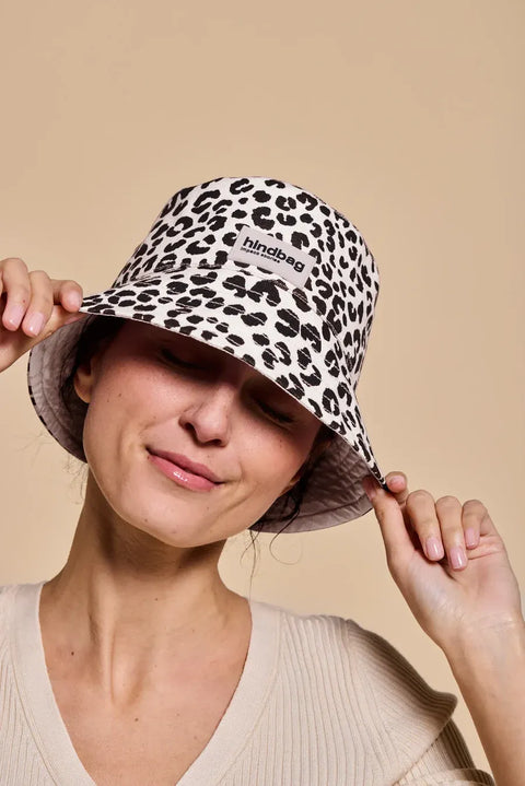 Gorro de pescador Leopardo écru - Hindbag