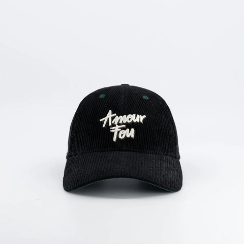 Gorra de pana Amour Fou – Negra