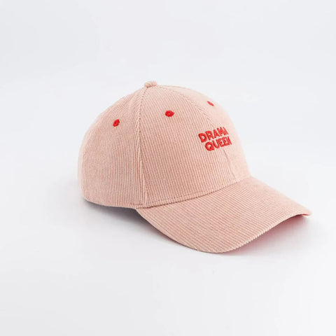 Gorra de pana Drama Queen - Rosa