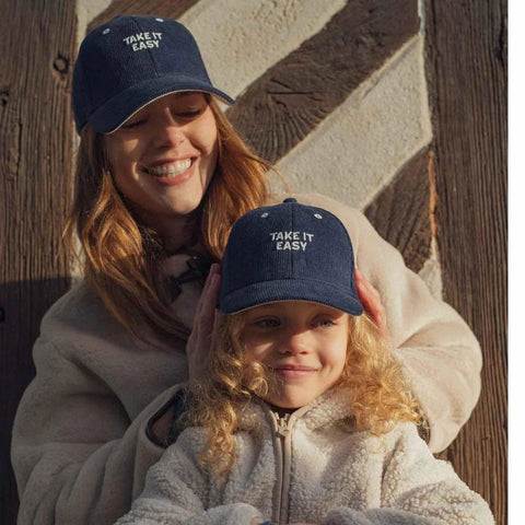 Gorra de pana Take it easy – Azul