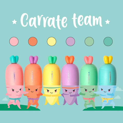 Set de 6 Mini Subrayadores - Carrate Team – Legami