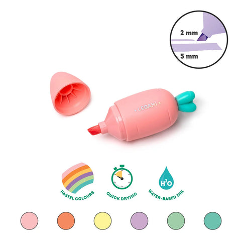 Set de 6 Mini Subrayadores - Carrate Team – Legami