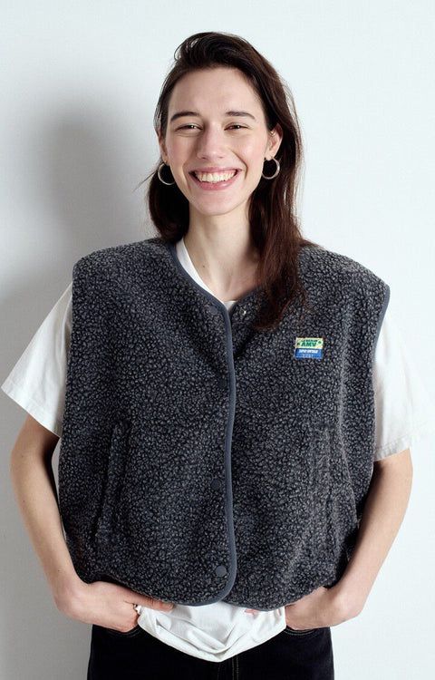 Chaqueta mujer Hoktown - Antracita Jaspeado - American Vintage