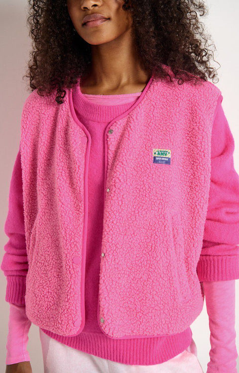 Chaqueta mujer Hoktown - Pink Acid Jaspeado - American Vintage