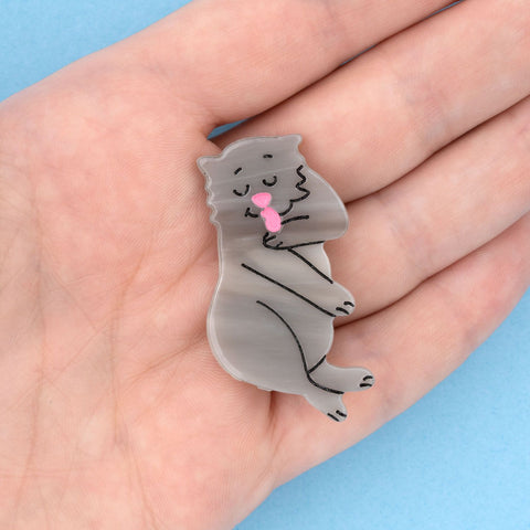 Horquilla "Gato Gris Kawaii” – Coucou Suzette