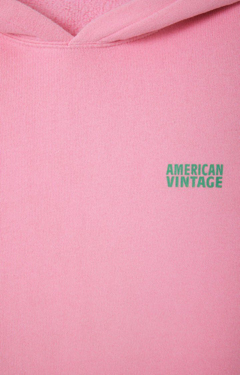 Sudadera con capucha mujer Izubird American Vintage - Rosa Vintage